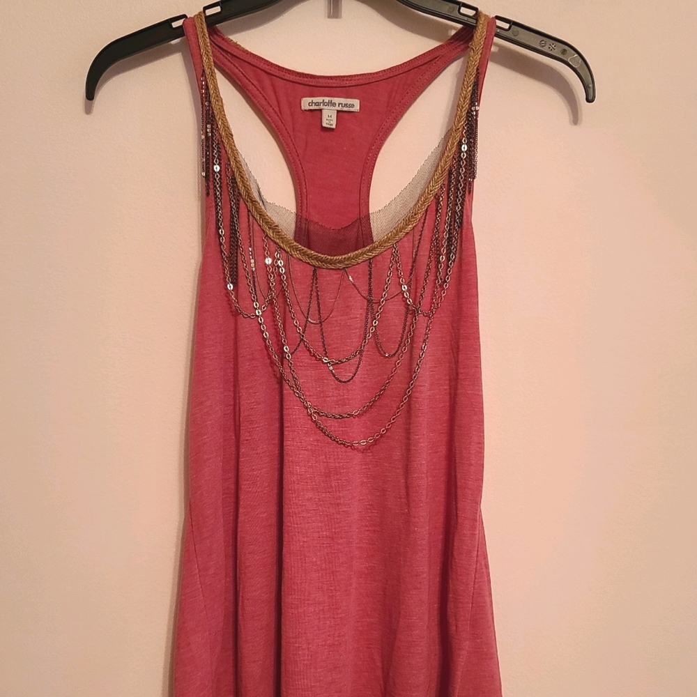 Women's pink summer tank top
